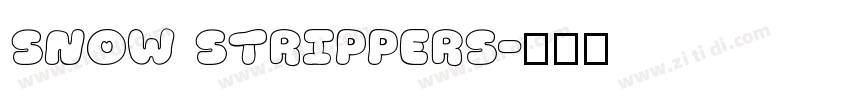 SNOW STRIPPERS字体转换